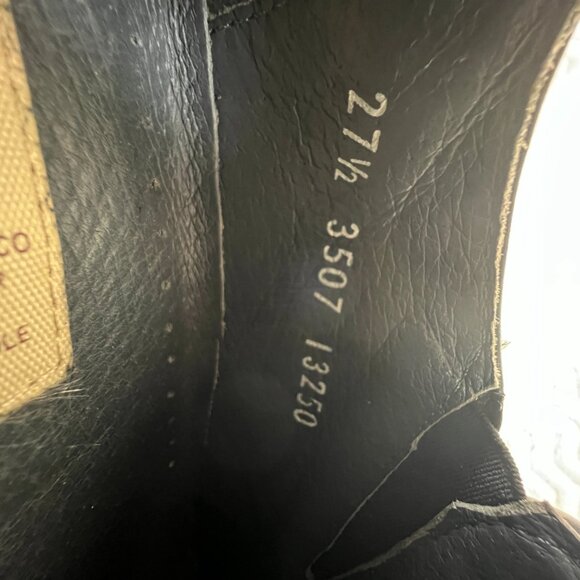 Woven Leather Mens Loafers Shoes Square Toe Retro Slip On Lamasini Sz 9 US EU 43 - Picture 13 of 16